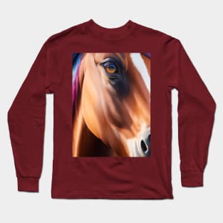 Bay Horse Head Long Sleeve T-Shirt